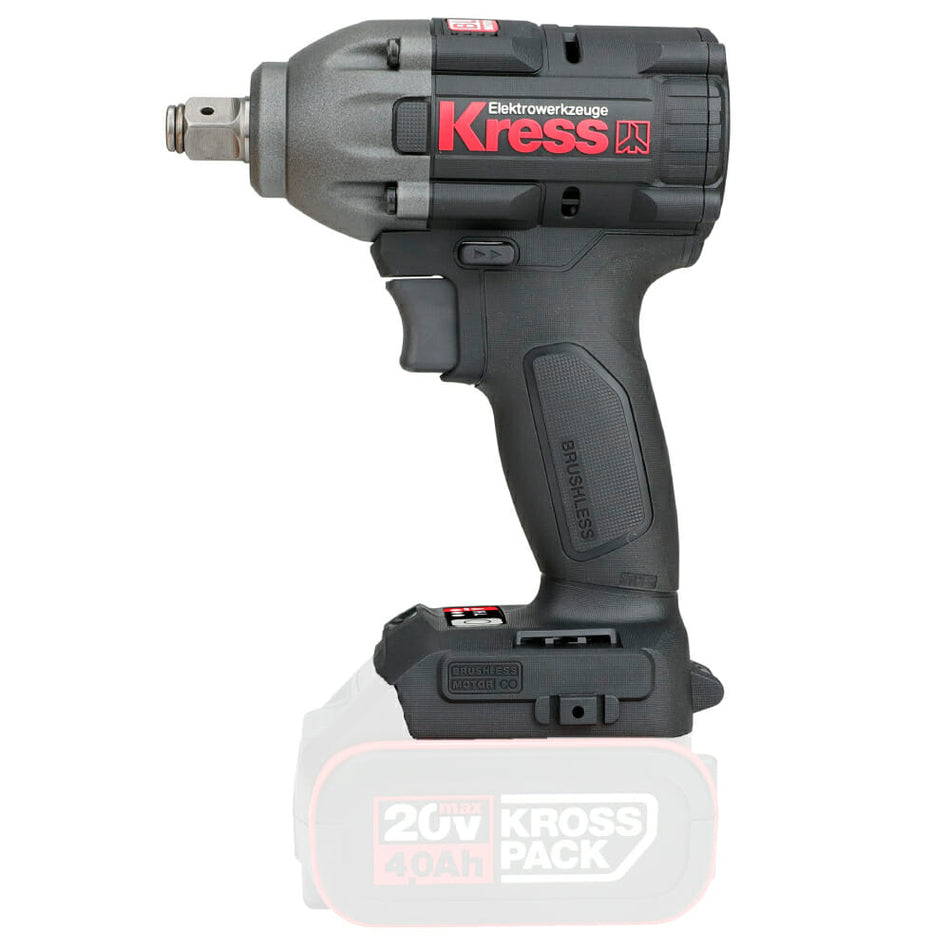 Chave de Impacto 1/2 Kress Profissional 20V KUB30.91 S/Bateria