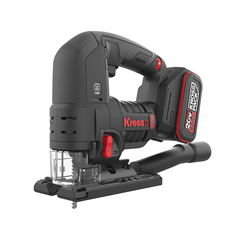 Serra Tico Tico Profissional Kress 20V Kue26 + 2 Baterias 20V 4.0Ah + Carregador + Mala