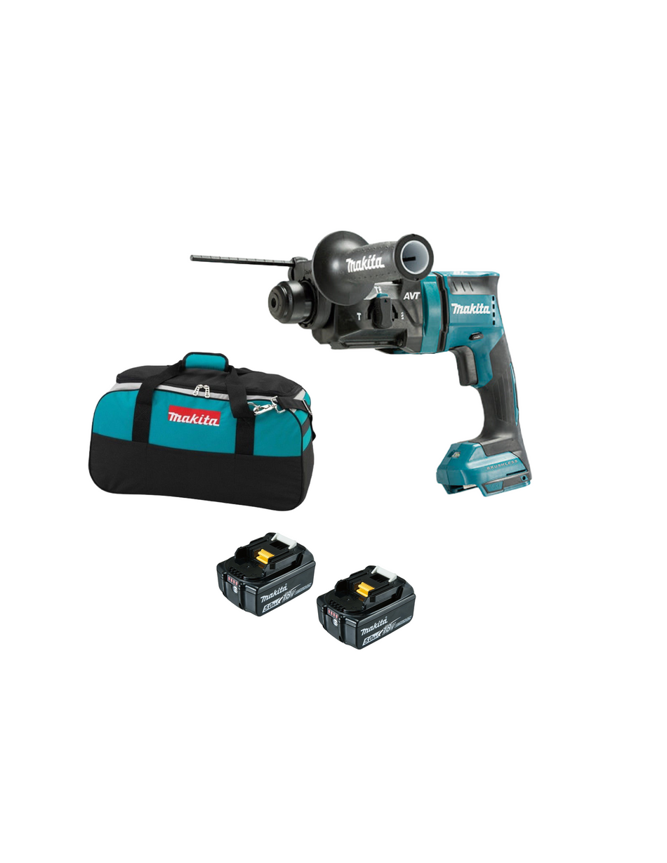 Martelo Ligeiro 18V Lxt Dhr182Z Makita + 2 Bat 5.0Ah + Bolsa