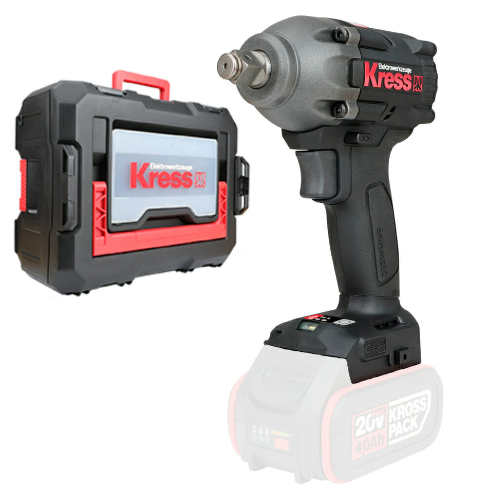 Chave de Impacto 1/2 Kress Profissional 20V KUB30.91 S/Bateria
