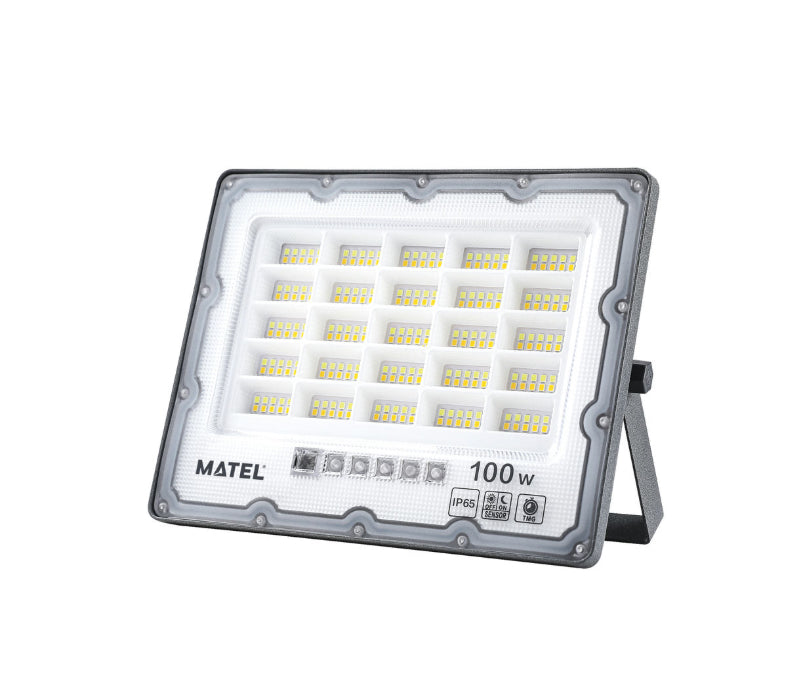Projetor Led Solar Ip65 C/comando 100w