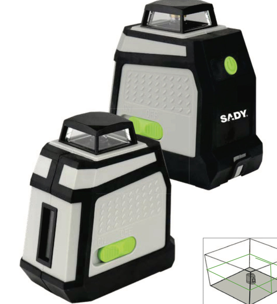 Nível Laser Rotativo 360 Linha Verde Sady