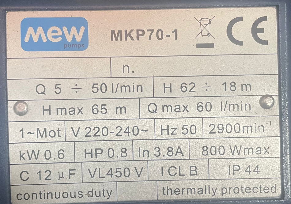 Eletrobomba Qb70