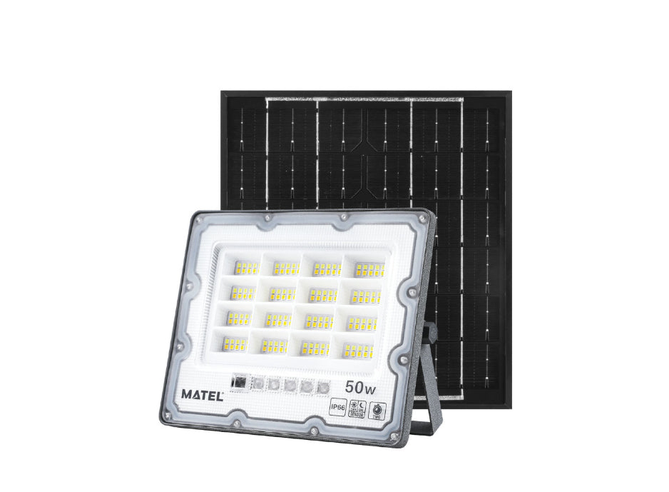 Projetor Led Solar Ip65 C/comando 50w