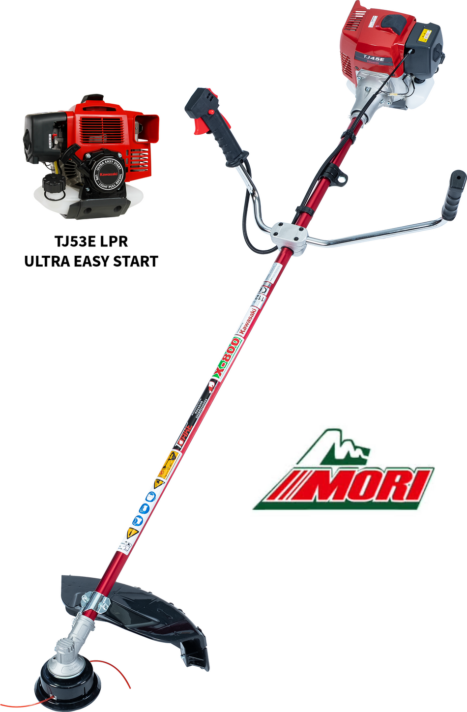 Roçadora Profissional Kawasaki Tj53E LPR Mori X800 EVO