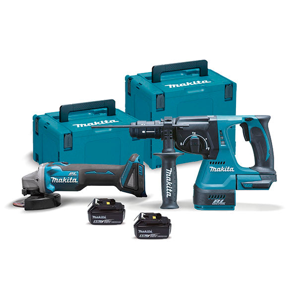 KIT MAKITA 2 Bat 5.Ah DGA504Z+DHR243Z